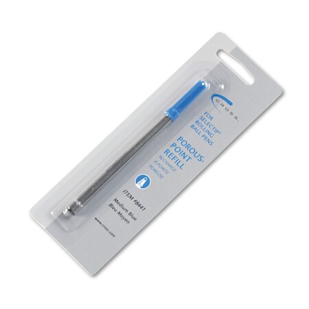 Cross Refill for Selectip Porous Point Pens, Medium, Blue Ink 8441